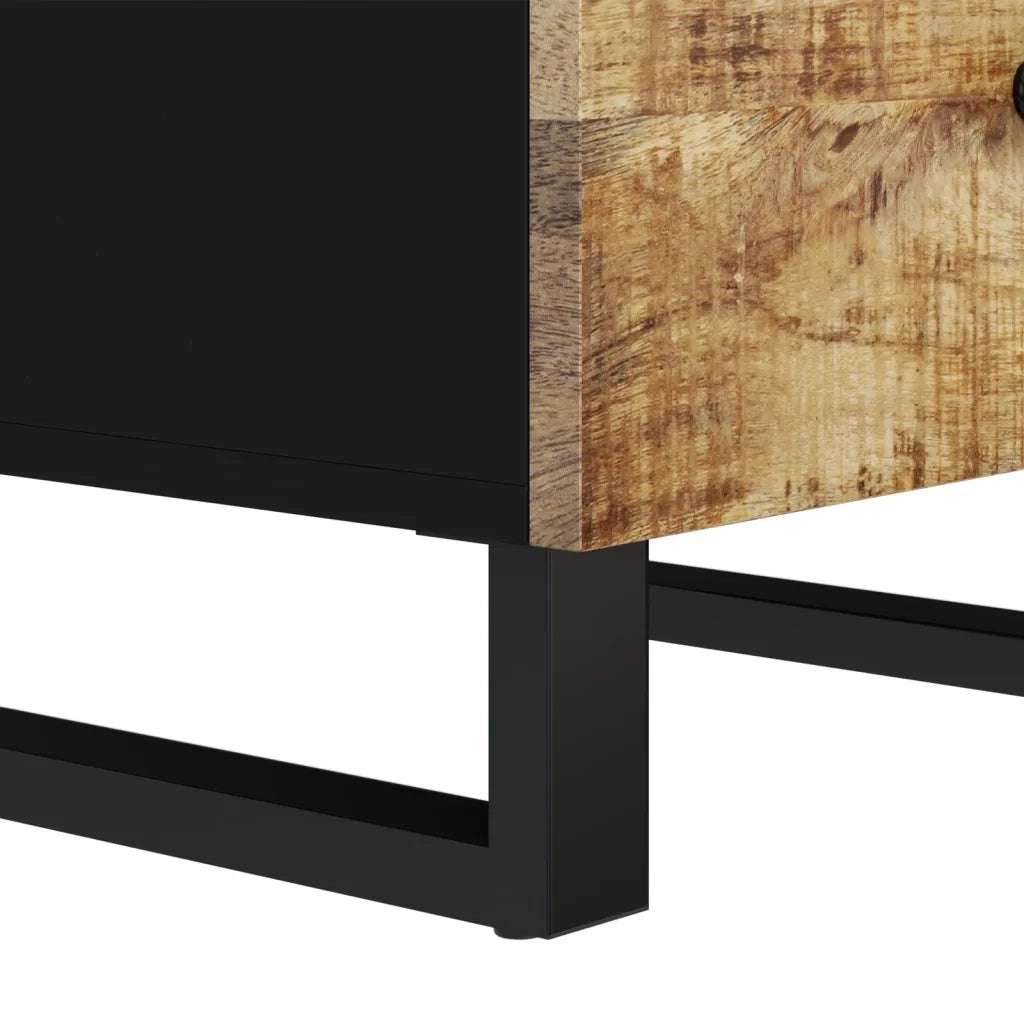 Credenza con 3 Cassetti-Buffet-Armadio da cucina 40x33,5x75 cm Legno Massello di Mango