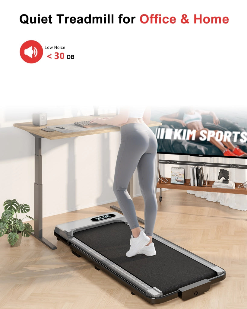 Tapis roulant domestico, Tapis roulant elettrico pieghevole  3 in 1, 2,5 HP, compatto portatile sottobanco, 8 km/h, display LED, 120 kg