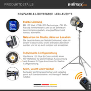 LED Niova Compact 120 W luce video bicolore, luce video con attacco Bowens, luce da studio con tecnologia COB LED, luminosità regolabile dal 10 al 100%.