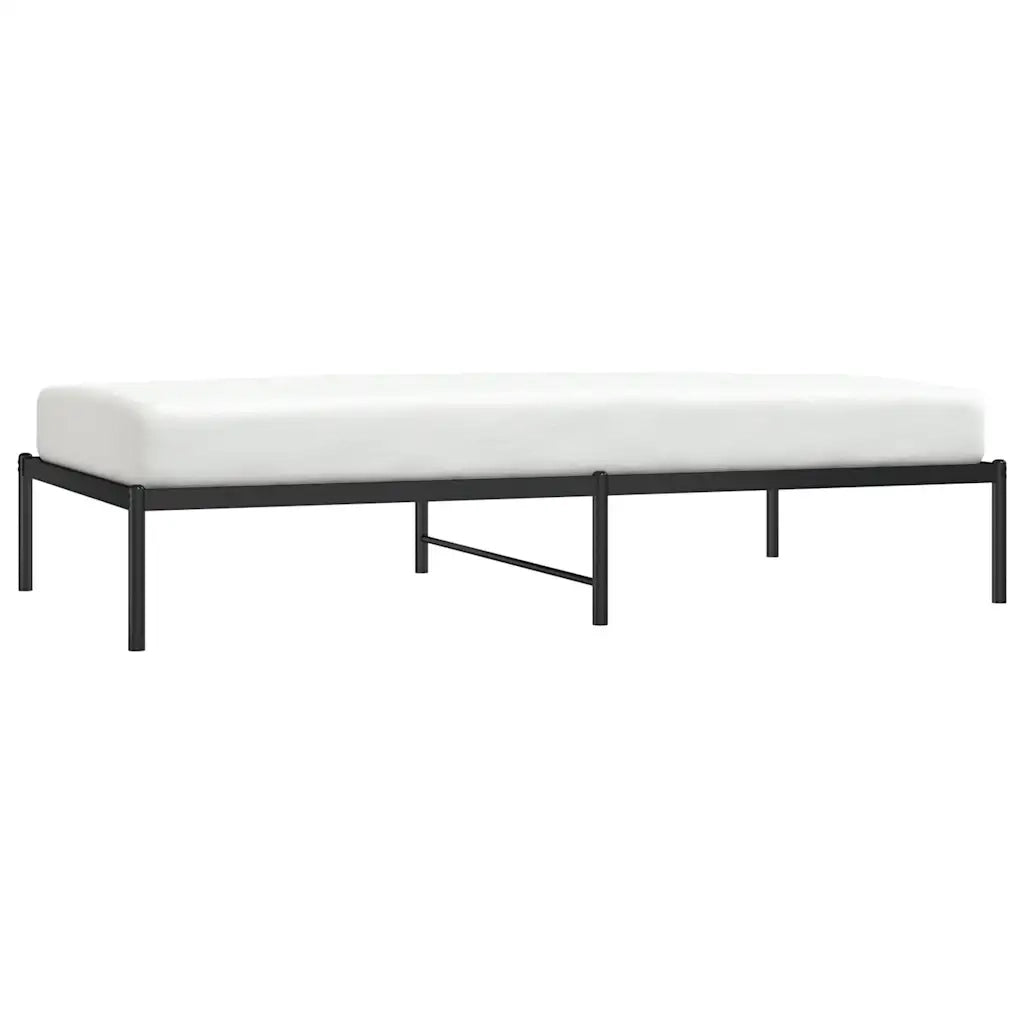 Giroletto-Struttura Letto in Metallo Nero 100x190 cm