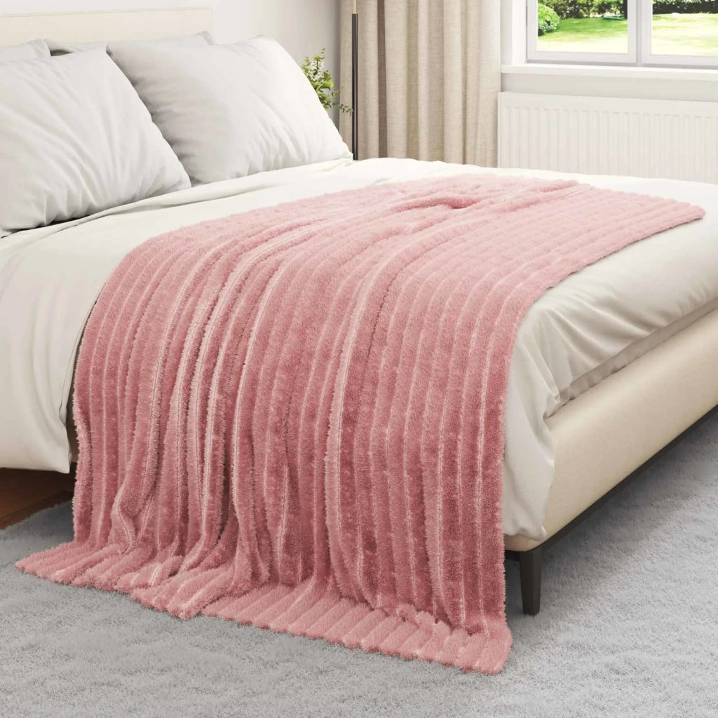 Coperte da Pile 6 pcs Rosa 200 x 150 cm Panno