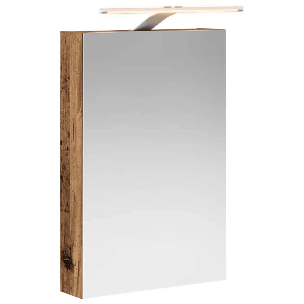 Mobiletto per specchio da bagno con lo scaffale Legno vecchio
