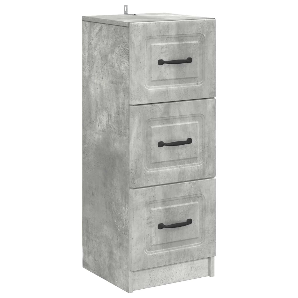 Mobile con Cassetti Grigio Cemento 33 x 34,5 x 87 cm 895768