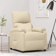 Divano Sedia-Poltrona Reclinabile in Tessuto Crema 870425