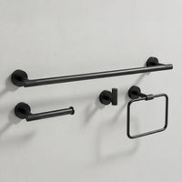 Set Accessori Da Bagno Grid Black 4 Pezzi