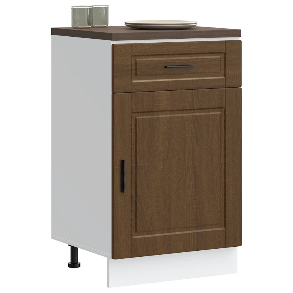 vidaXL Base da Cucina Porto Rovere Marrone in Legno Multistrato