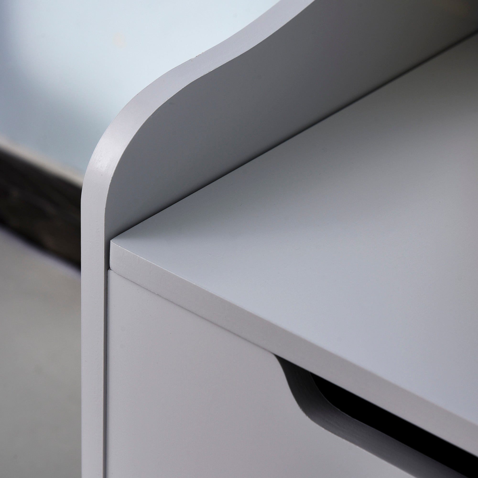 Cassapanca Baule Portagiochi 60x40x48 cm in MDF Grigio