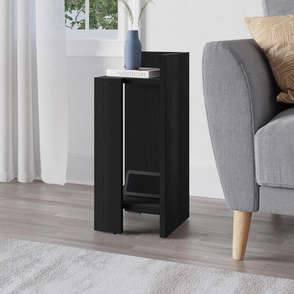 Tavolino comodino di design Elos 25x27x60h destro colore nero