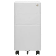 Schedario Mobile Grigio Chiaro 30x45x59 cm in Acciaio 335983