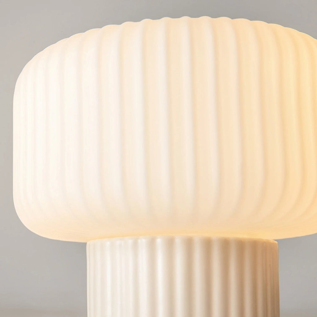 Lampada Da Tavolo Moderna Omaggio Ceramica E Vetro 1 Luce G9