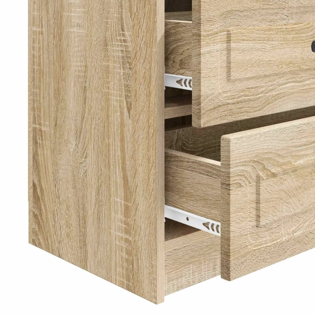 Armadio da Notte con cassetto Rovere Sonoma 62 x 34,5 x 44,5 cm