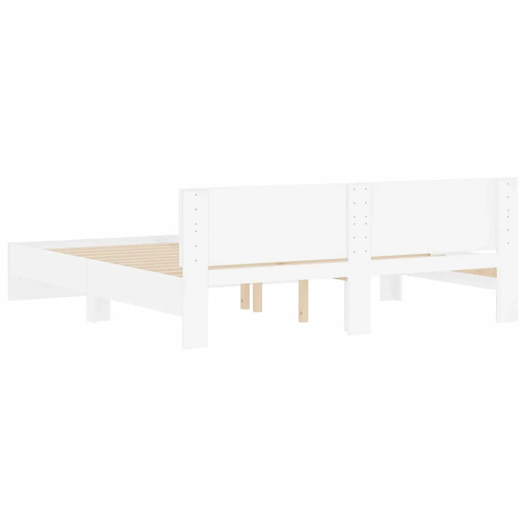 Struttura del letto Bianco 137 x 190 cm Legno multistrato 3402863
