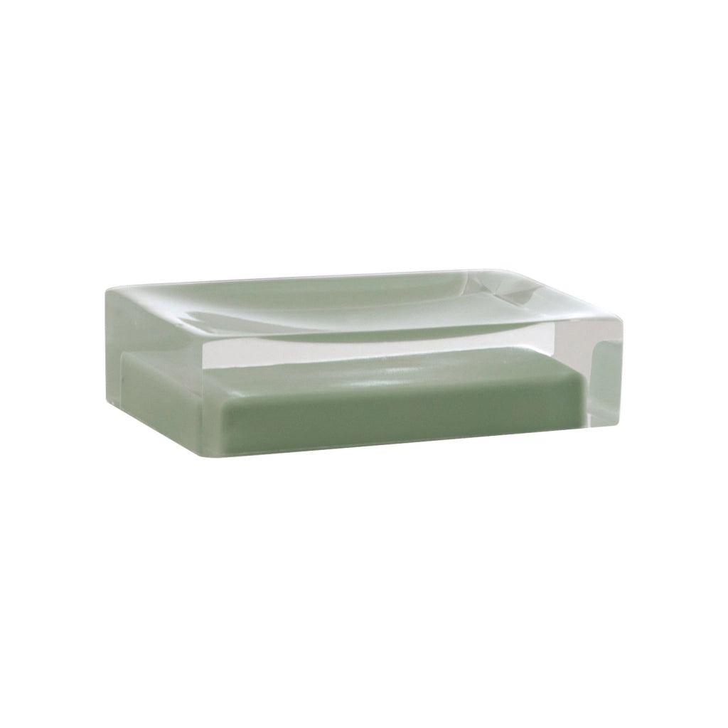 Set completo accessori 4 pezzi d'appoggio in resina RA99 Gedy serie RAINBOW Verde Menta