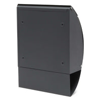 Cassetta postale V18 con vano portagiornale, verniciata a polvere antracite