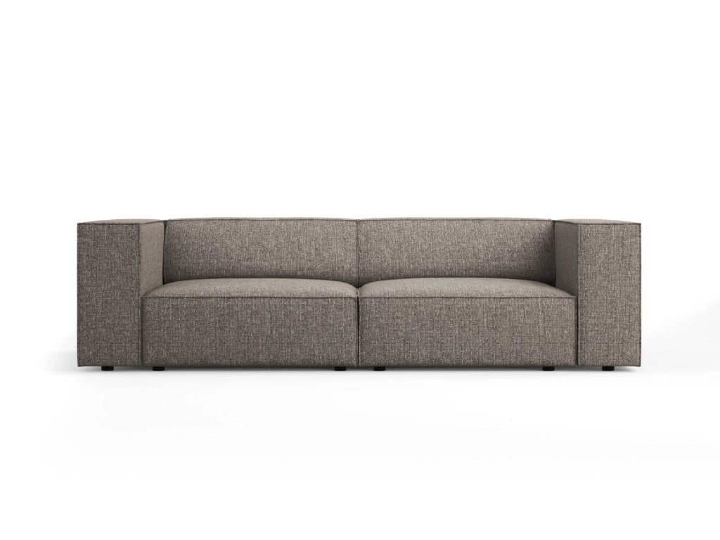 Cosmopolitan Design - Divano "Arendal" 3 posti in ciniglia grigio 