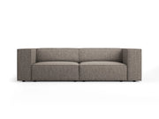 Cosmopolitan Design - Divano "Arendal" 3 posti in ciniglia grigio 