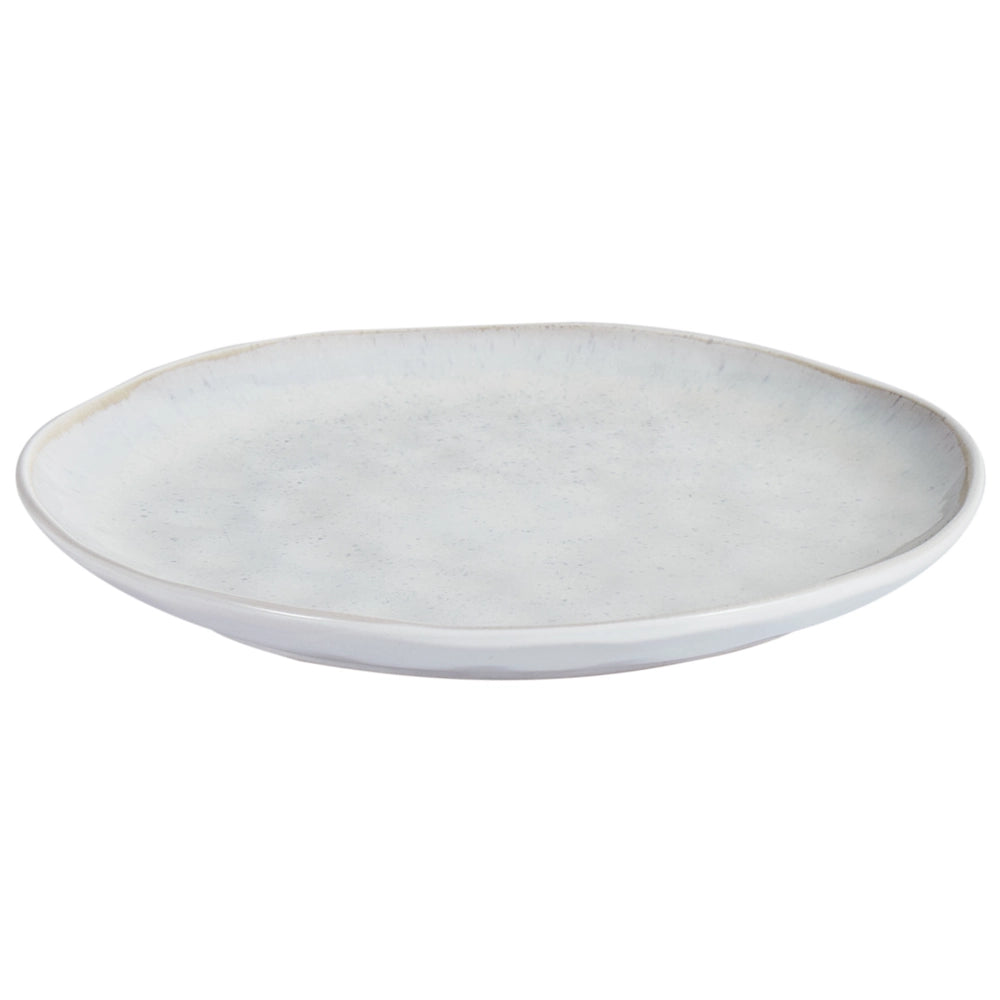 Set di 4 piatti fatti a mano finitura smalto reattivo Grigio chiaro Cucina Sala da pranzo