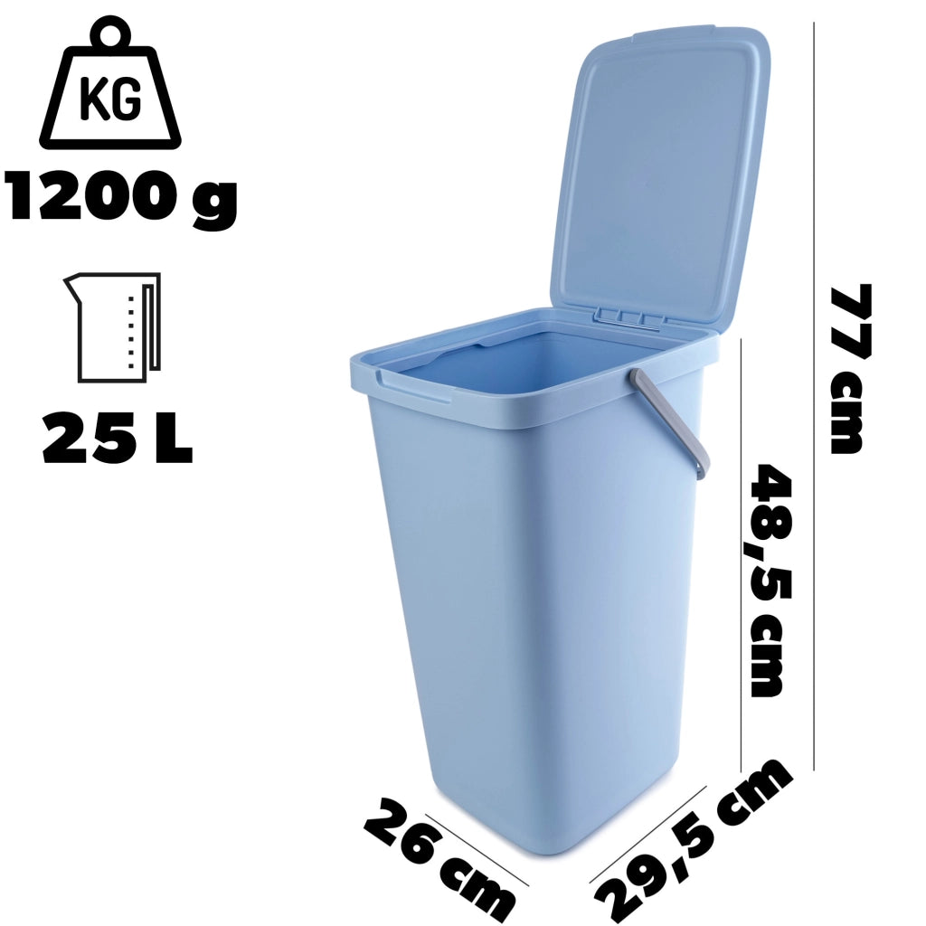 KADAX Zestaw koszy SYSTEMA Q COLLECT 25L jasny zie