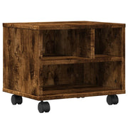 Supporto per stampante scrivania/mobile scrivania con ruote 41 x 32 x 34,5 cm marrone 02_0044742