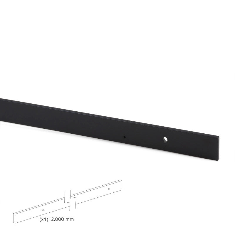 Kit di ferramentaper armadio 2 ante scorrevoli e chiusura soft Flow con binari incassati 2,35 m, pannelli non inclusi,..