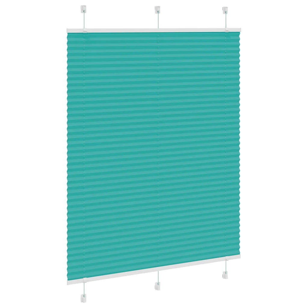 Tenda Plissettata Verde petrolio 110x150 cm Larghezza Tessuto 4015400