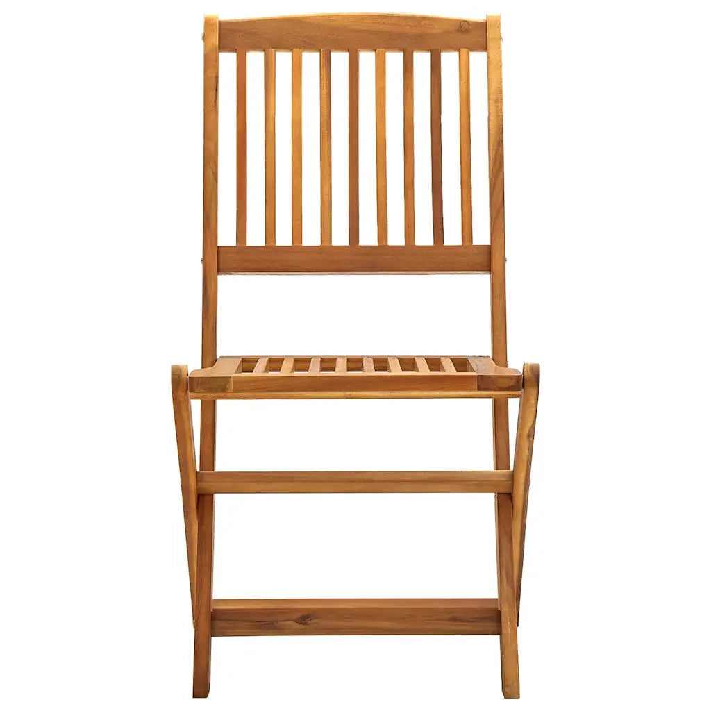 Sedie da Giardino Pieghevoli 2 pz in Legno Massello d'Acacia cod mxl 47601