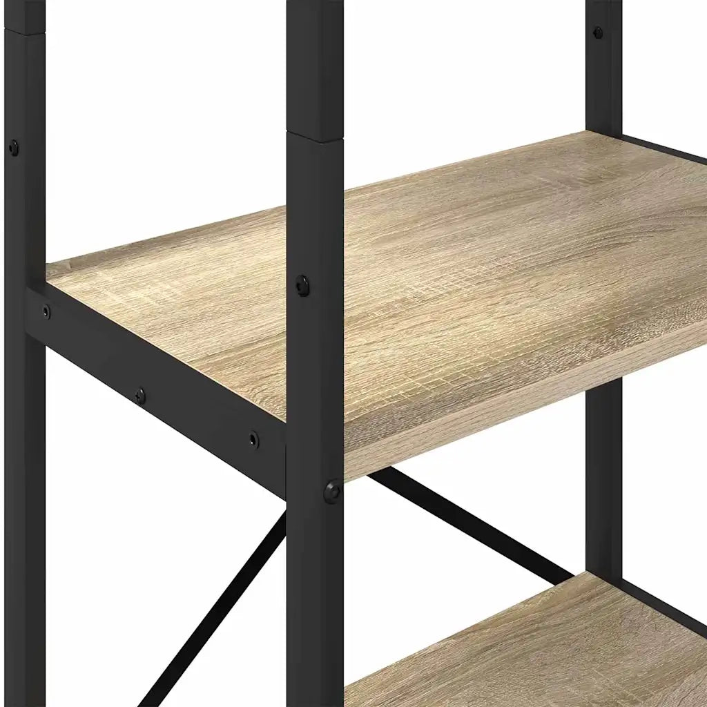 Libreria-Scaffale per Libri-Mobile di Stoccaggio Rovere Sonoma 56 x 34 x 171 cm Legno multistrato