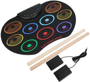 Drum elettronico portatile con tastiera a pedale manuale