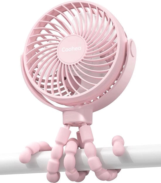 Ventilatore portatile per bambini con batteria 5000mAh - ventilatore ricaricabile USB per seggiolino auto e campeggio