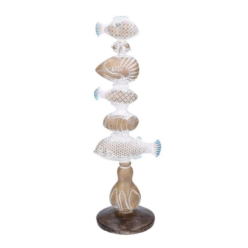 Decorazione mare resina naturale cm 14x13,5h45,5