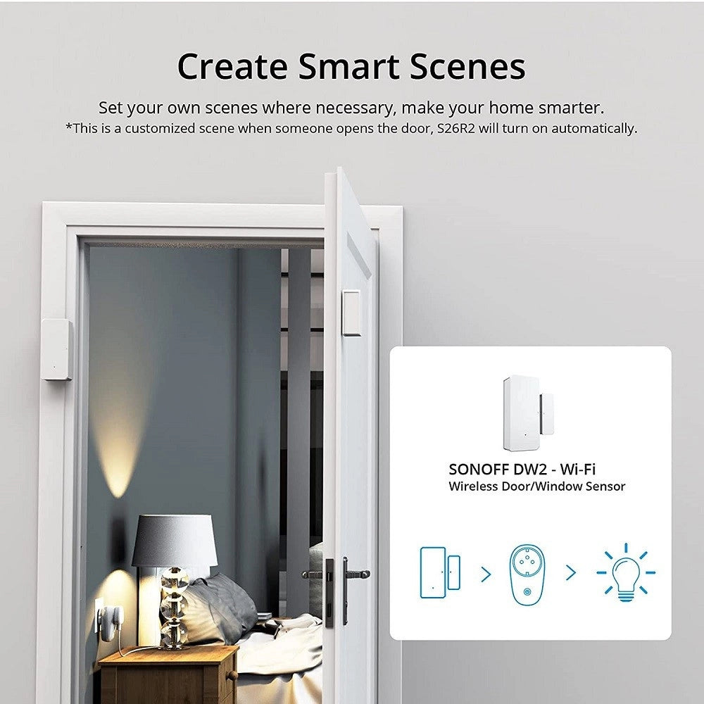 Trade Shop - Presa Elettrica Intelligente Smart Wireless Interruttore Alexa Sonoff S26r2tpl -