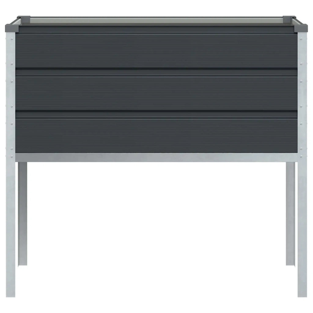 Fioriera Antracite 100 x 45 x 90 cm Acciaio zincato
