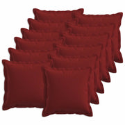 Cuscino con cuscino HOUTEN 12 pz Rosso Vino Lino 934590