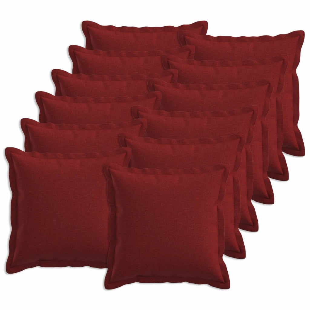Cuscino con cuscino HOUTEN 12 pz Rosso Vino Lino 934590
