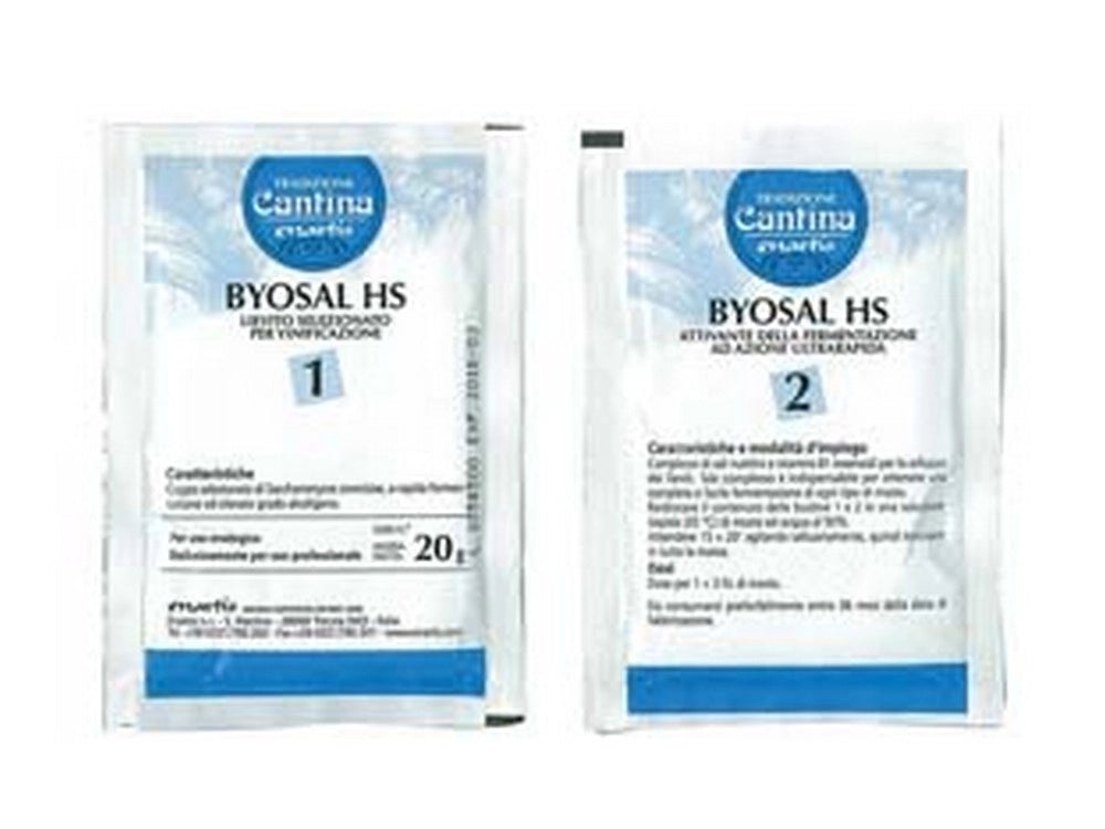 10pz lievito selezionato attivante fermentazione gr.20 byosal hs gr20 lievito + cod:ferx.fer269469