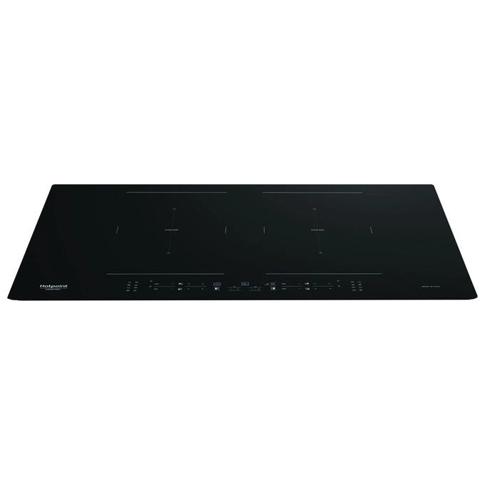 Hotpoint piano cottura a induzione HB 5177C NE, 77 cm, 4 zone, funzione bridge, touch, nero, da incasso