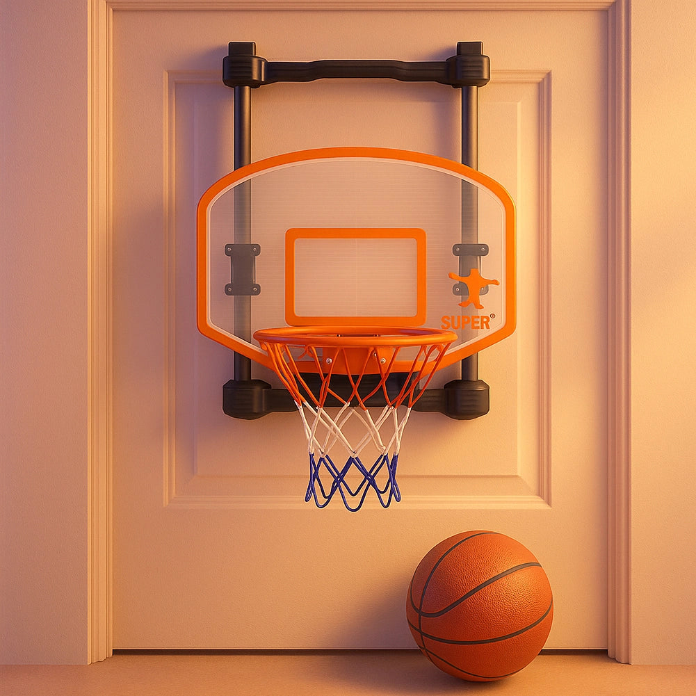 Basket Canestro da Porta per Bambini Segnapunti Digitale Musica Suoni e Pallone
