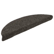 Tappetini per scale autoadesivi 20 pz | Gradini per Scale 56x17x3 cm antracite semicircolari