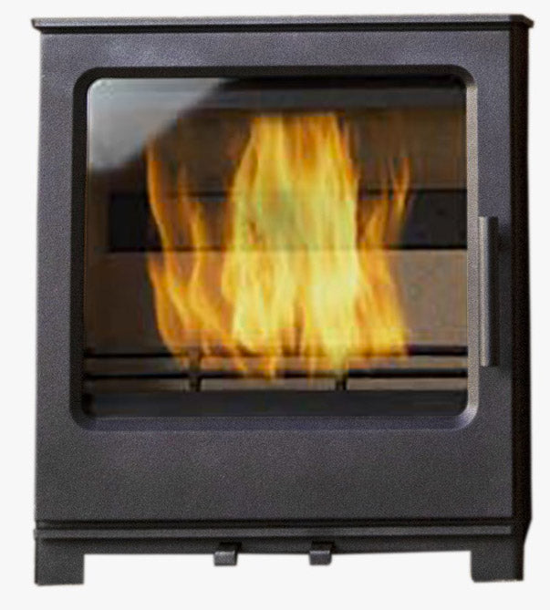 Stufa a Legna in Ghisa 8,1 kW 49x31x55 cm Ainhoa Nera