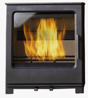 Stufa a Legna in Ghisa 8,1 kW 49x31x55 cm Ainhoa Nera