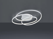 GALE PLAFONIERA LED 38,5W  5000lm, 3000K BIANCA CERCHI CONCENTRICI CON REGOLAZIONE INTENSITA' CON INTERRUTTORE D.60CM