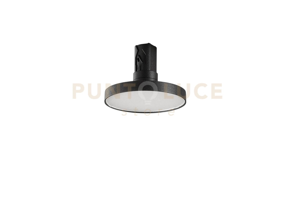 PANNELLO A LED PER SISTEMA BINARIO SHIFT NERO IN METALLO NERO 3V 10W 3000K 1500LM Ø100xH72MM