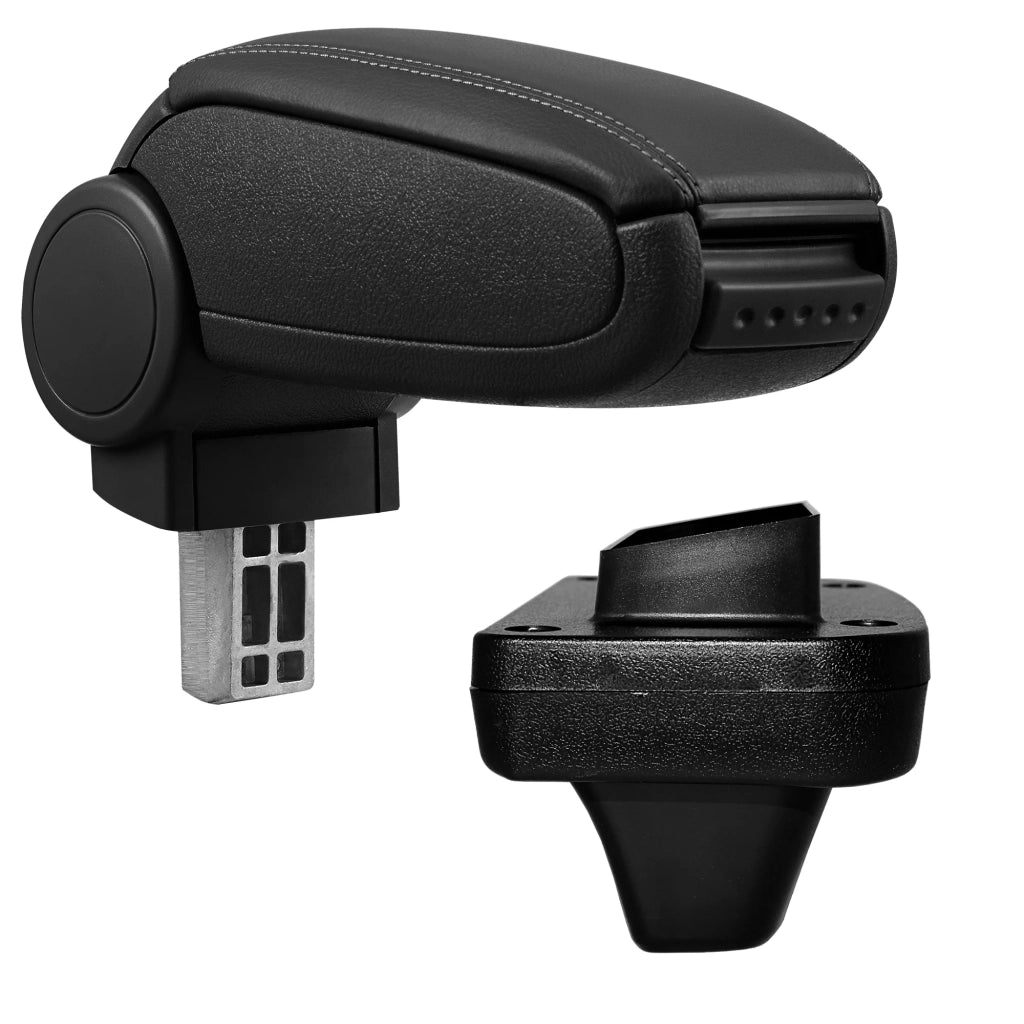 Bracciolo centrale per Opel Astra K con vano portaoggetti - imbottito - similpelle - nero 03_0011355