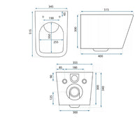 Vaso Wc Sospeso Rea Julio Rimless