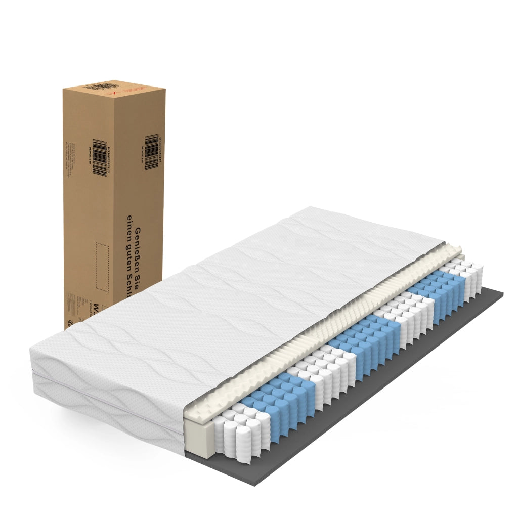 Materasso a molle insacchettate 7 zone bianco 90x200 cm