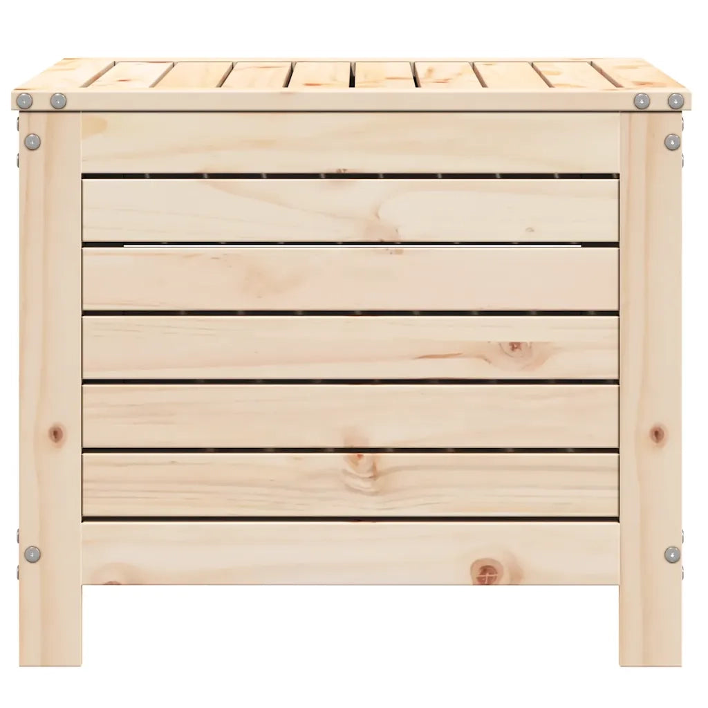 Sedia da giardino-Poggiapiedi da Giardino 62x63,5x53,5 cm Legno Massello di Pino