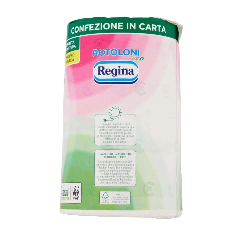 Rotoloni regina carta igienica 6 confezioni da 4 maxi rotoli eco ciascuno