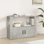Credenza Grigio Cemento 80x30x60 cm in Legno Multistrato 819456