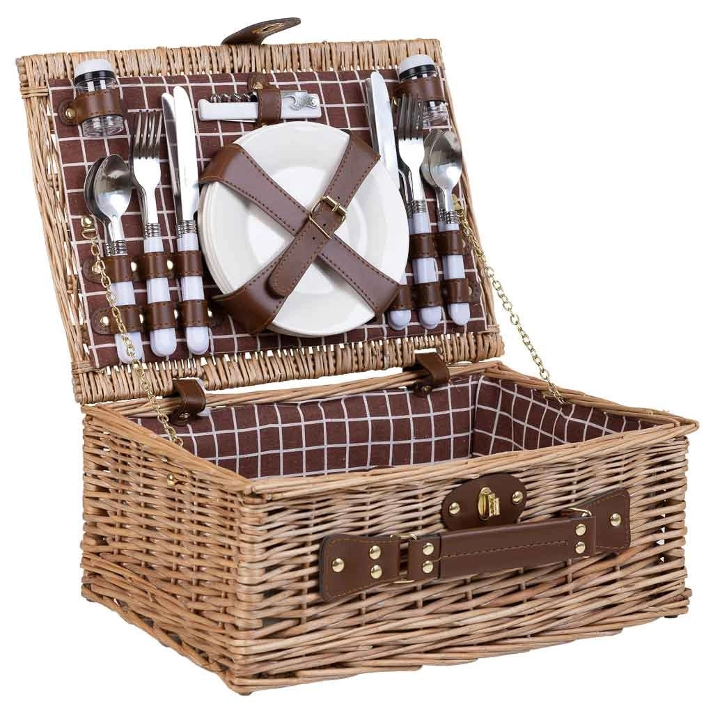 Cestino pic-nic marrone 40x28x20h
