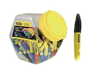 MINIPENNARELLI INDELEBILI PUNTA FINE- - colore nero (1-47-324) - 72 pezzi STANLEY